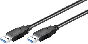 Kabel USB MicroConnect USB3.0 A-A 1m M-M Black USB3.0AA1B - Kable USB - miniaturka - grafika 1