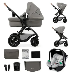 Wózek wielofunkcyjny KINDERKRAFT Moov 2 Air 3w1 Jasnoszary - Wózki dziecięce - miniaturka - grafika 1