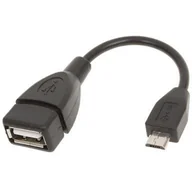 Złącza, przejściówki, adaptery - Kabel Adapter Otg Micro Usb -usb + Zasilanie Power - miniaturka - grafika 1