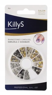 INTER-VION KillyS - RHINESTONES CAROUSEL NAIL ART - Karuzela z cekinami do zdobienia paznokci - 853 KOLOROWE INTCZPA-IAPA-01 - Akcesoria do paznokci - miniaturka - grafika 2