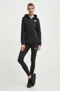 Puma dres damski kolor czarny 673701 - Dresy damskie - miniaturka - grafika 1