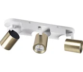 Lampy sufitowe - Kanlux 38966 - Oświetlenie punktowe LAURIN 3xGU10/10W/230V mosiądz/biały - miniaturka - grafika 1