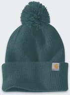 Czapki damskie - Czapka z Pomponem Carhartt Cuffed Greenstone - miniaturka - grafika 1