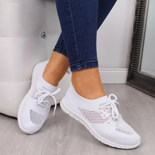 Buty sportowe slip on News W EVE211 (kolor Biały, rozmiar 40) - Slip on damskie - miniaturka - grafika 5
