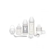 Smoczki uspokajające - Suavinex Zestaw startowy | Welcome Baby Set szary |  Hygge Baby sauvinex-3-306627 - miniaturka - grafika 1