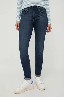 G-Star Raw jeansy Lhana damskie kolor granatowy - Spodnie damskie - miniaturka - grafika 1