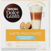 Kawa w kapsułkach i saszetkach - Nescafe DOLCE GUSTO DOLCE GUSTO Latte Machhiato Unsweetened 16 kapsułek - miniaturka - grafika 1