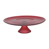 Tace i patery - Patera szklana Tognana Natale Passion, 28 cm, czerwona - miniaturka - grafika 1