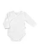 Body dla niemowląt - Niemowlęce body na długi rękaw białe Nicol r.56 - miniaturka - grafika 1