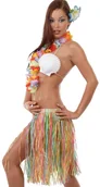 Dodatki do strojów karnawałowych - PARTY WORLD Zestaw hawajski dla kobiety "Hawaii Party" kolorowy ZHAW/6559-G - miniaturka - grafika 1