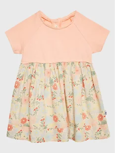United Colors Of Benetton Sukienka codzienna 49RUAV007 Różowy Regular Fit - Sukienki i spódniczki dla dziewczynek - miniaturka - grafika 1
