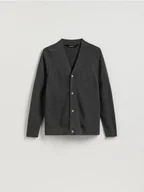 Swetry męskie - Reserved - Rozpinany kardigan - beżowy - miniaturka - grafika 1