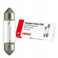 Żarówki samochodowe - AMiO 01486 Żarówka Festoon C5W 36mm 12V 5W (10 sztuk) AMI-01486 - miniaturka - grafika 1