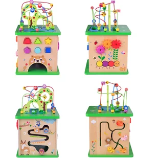 TOOKY TOY Kostka Edukacyjna Sorter Labirynt Przeplatanka Zwierzątka - Sortery dla dzieci - miniaturka - grafika 8