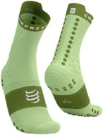 Skarpetki i podkolanówki sportowe - COMPRESSPORT Skarpety ProRacing Socks V4 TRAIL Shadow Lime/Woodbine - miniaturka - grafika 1