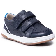 Sneakersy damskie - CLARKS Sneakersy Fawn Solo T 261589887 Navy Leather - miniaturka - grafika 1