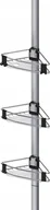 Półki łazienkowe - Galicja Teleskopowa półka łaziekowa pod prysznic PURIO, narożna, 3 poziomy, WENKO - miniaturka - grafika 1
