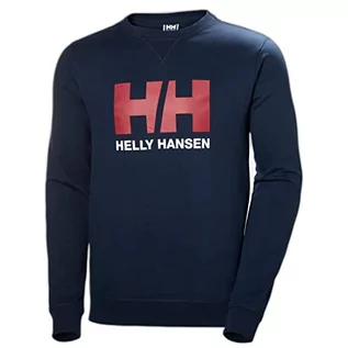 Bluzy męskie - Helly Hansen Męska bluza dresowa z logo HH, granatowa, 4XL, granatowy, 4XL - grafika 1