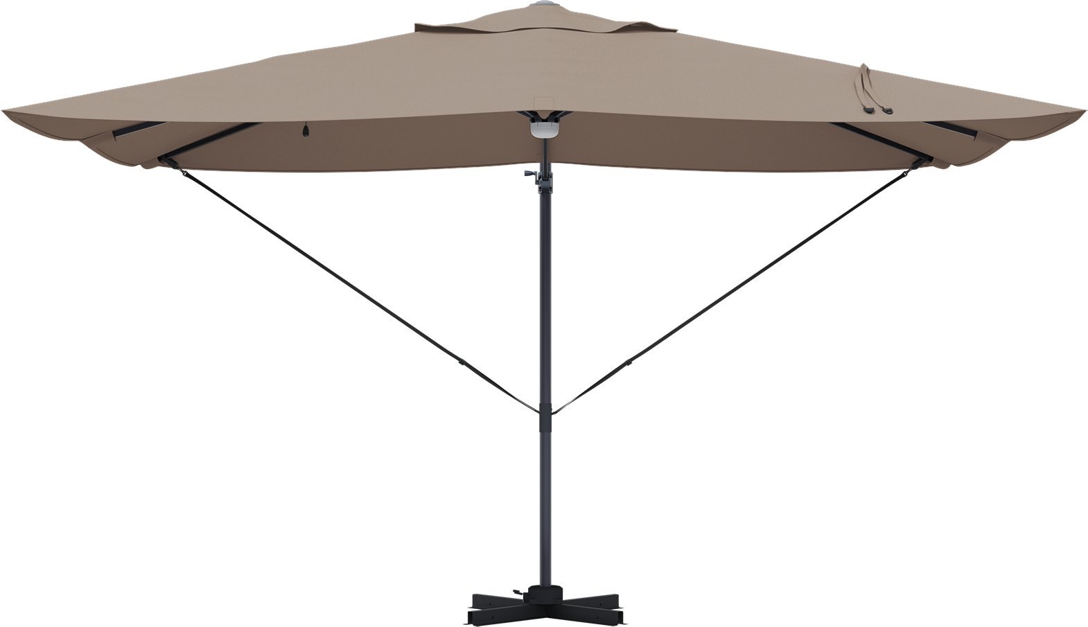 vidaXL Parasol wspornikowy - Taupe Taupe Tkanina Duży 42003362