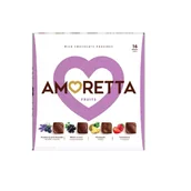 Bombonierki i czekoladki - Amoretta Fruits Praliny w Czekoladzie Mlecznej w Czterech Smakach 109g - miniaturka - grafika 1