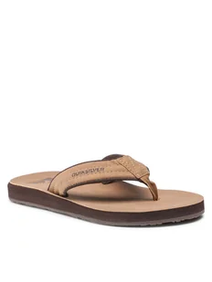 Quiksilver Japonki AQYL100623 Brązowy - Klapki i japonki damskie - miniaturka - grafika 1