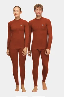Komplet bielizny termoaktywnej unisex Set Alpinus Merino Aoraki pomarańczowy - Bielizna sportowa męska - miniaturka - grafika 1