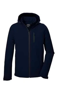 killtec Męska kurtka softshellowa/kurtka outdoorowa z odpinanym kapturem KOW 92 MN SFTSHLL JCKT, granatowa, XL, 41829-000 - Kurtki męskie - miniaturka - grafika 1