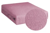 Prześcieradła - Prześcierdało z gumką Frotte 90x200+30cm różowy - miniaturka - grafika 1