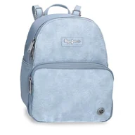 Plecaki - Pepe Jeans Jana Plecak na co dzień niebieski 20 x 25,5 x 10 cm poliester z akcentami ze sztucznej skóry by Joumma Bags, Niebieski, Talla única, plecak na co dzień - miniaturka - grafika 1
