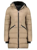 Kurtki damskie - Geographical Norway Płaszcz zimowy "Bee" w kolorze szarobrązowym - miniaturka - grafika 1