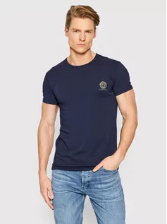 Koszulki i topy damskie - Versace T-Shirt Girocollo AUU01005 Czarny Regular Fit - grafika 1