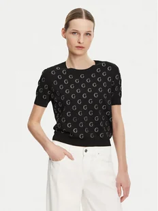 Guess Sweter W5GR05 Z3D60 Czarny Regular Fit - Swetry damskie - miniaturka - grafika 1