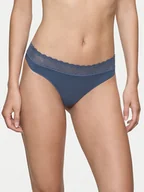 Majtki damskie - Triumph Stringi Feel Of Modal 10219764 Niebieski - miniaturka - grafika 1