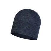 Czapki damskie - Buff, Czapka zimowa, Merino Wool Hat Loose Fit, granatowy - miniaturka - grafika 1