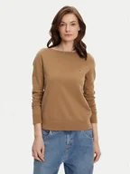 Swetry damskie - Tommy Hilfiger Sweter WW0WW40099 Brązowy Regular Fit - miniaturka - grafika 1