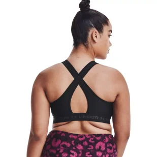 Biustonosz sportowy Under Armour Crossback Mid Bra - Bielizna sportowa damska - miniaturka - grafika 8