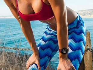 Gumowy Uniwersalny pasek sportowy Alogy soft band do smartwatcha 22mm Czerwono-czarny - Akcesoria do smartwatchy - miniaturka - grafika 5