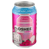 Woda - Oshee Vitamin Water Napój gazowany o smaku czerwonych winogron-dragonfruit 330 ml - miniaturka - grafika 1