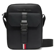 Torby męskie - Saszetka Tommy Hilfiger Th Foundation Mini Reporter AM0AM13479 Czarny - miniaturka - grafika 1