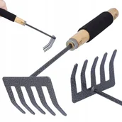 Grabie i motyki - Małe grabki ogrodowe do liści piasku trawy - miniaturka - grafika 1