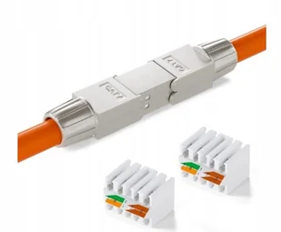 Złącze przedłużające LAN 10Gbit LSA złącza kabla sieciowego Cat7 - Wtyczki i adaptery - miniaturka - grafika 1