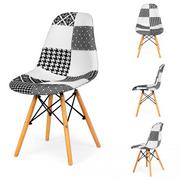 Krzesła - MODERNHOME MODERNHOME Krzesła do jadalni zestaw krzeseł patchwork 2 szt. 1893 - miniaturka - grafika 1
