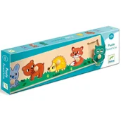 Układanki dla dzieci - Drewniane puzzle LEŚNE ZWIERZĄTKA  DJ01119 - miniaturka - grafika 1