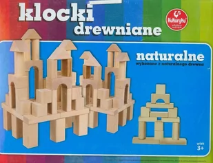 Kukuryku drewniane naturalne - Klocki - miniaturka - grafika 1