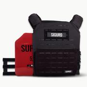 Rękawiczki sportowe męskie - Suprfit Sigurd 3D Weight Vest - Black 5.75 lbs/Red - miniaturka - grafika 1