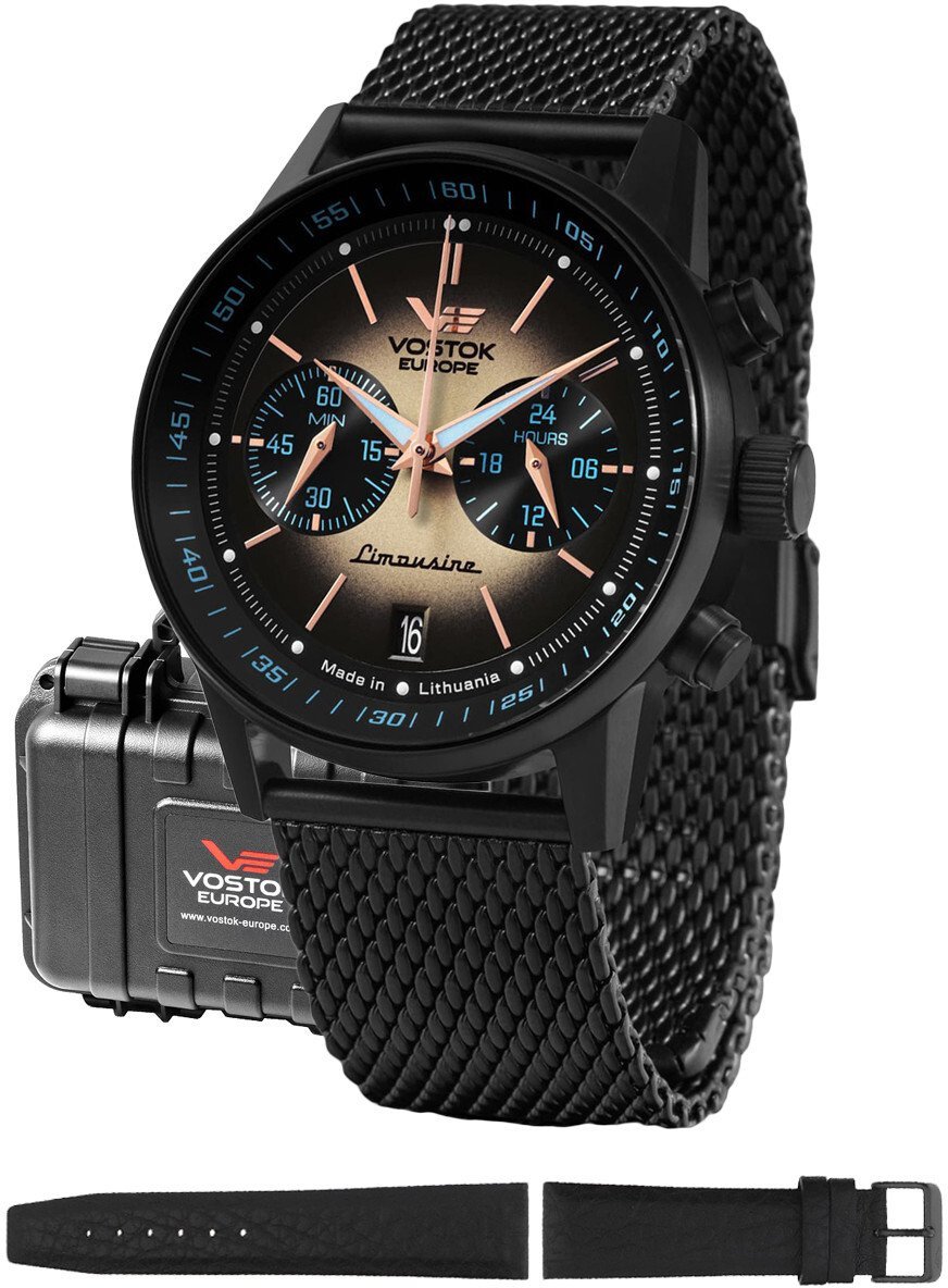 Zegarek męski Vostok Europe VK64-560C691-SET czarny