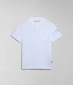 Koszulki męskie - t-shirt uomo napapijri s-melville np0a4hql 002 bright white - miniaturka - grafika 1