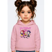 Bluzy dla dziewczynek - BLUZA DZIECIĘCA KPOP DEMON HUNTERS HUNTRIX 104 Z KAPTUREM BAWEŁNIANA - miniaturka - grafika 1
