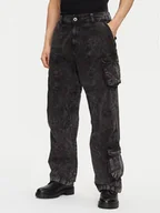 Spodnie męskie - Alpha Industries Jeansy Canvas Acid Pant 156212 Czarny Regular Fit - miniaturka - grafika 1