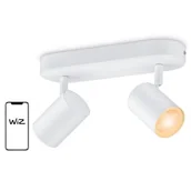Systemy inteligentnych domów - Reflektor WIZ Imageo Spots 2x5W W 22-65K RGB Biały Wi-Fi/Bluetooth - miniaturka - grafika 1